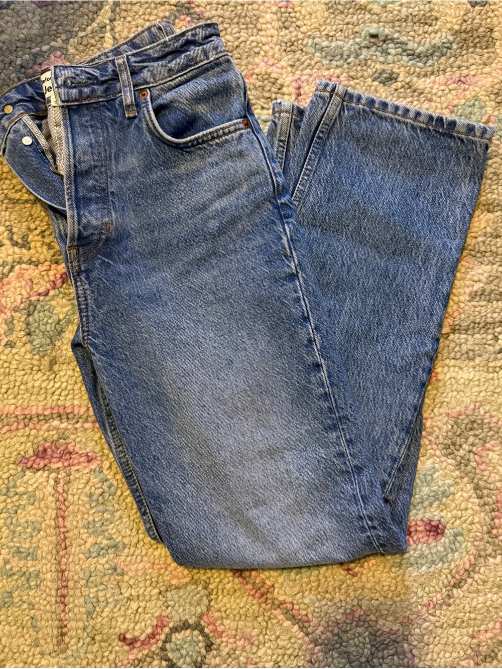Reformation Cynthia High Rise Straight Jeans